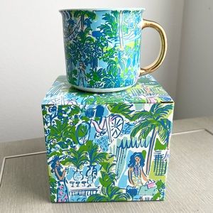Lilly Pulitzer Sprout Green Lilly on Holiday Mug